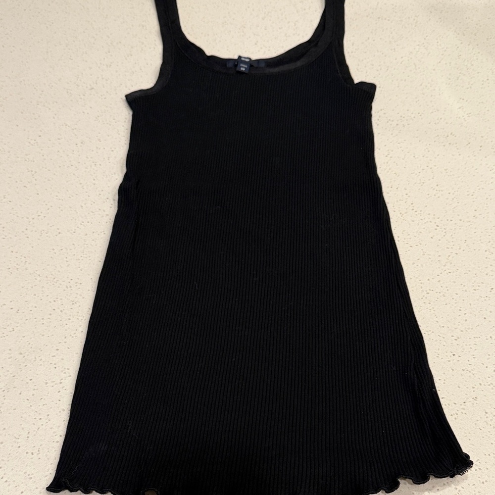 GAP Black Ribbed Tank Top